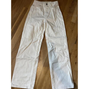 New - Women's Sézane White/Cream Denim Jeans - Sz US 0/EU 32